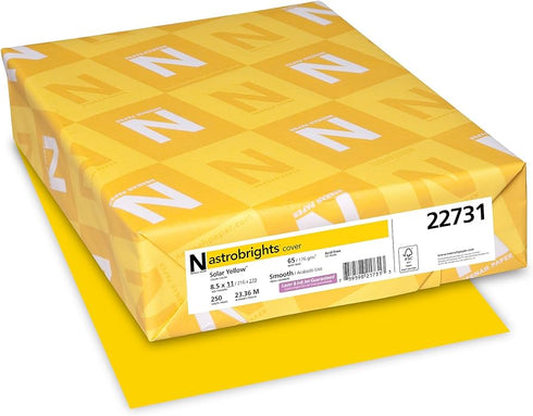 22731 SOLAR YELLOW 65# PAPER