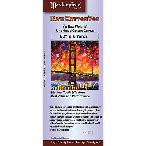 CANVAS RAW UNPRIMED 62 X 6 YDS