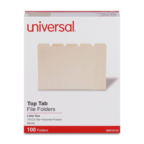 1/5 CUT FILE FOLDERS
