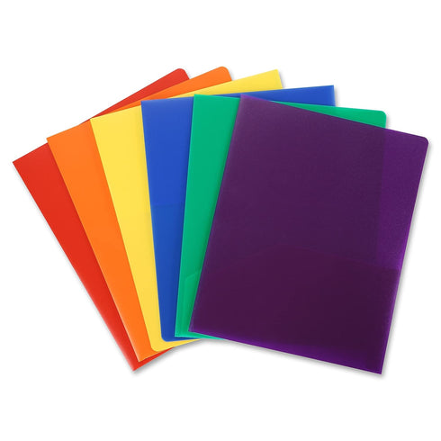 POLY 2 POCKET FOLDER PURPLE