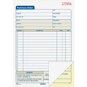 PURCHASE ORDER STATEMENT BOOK
