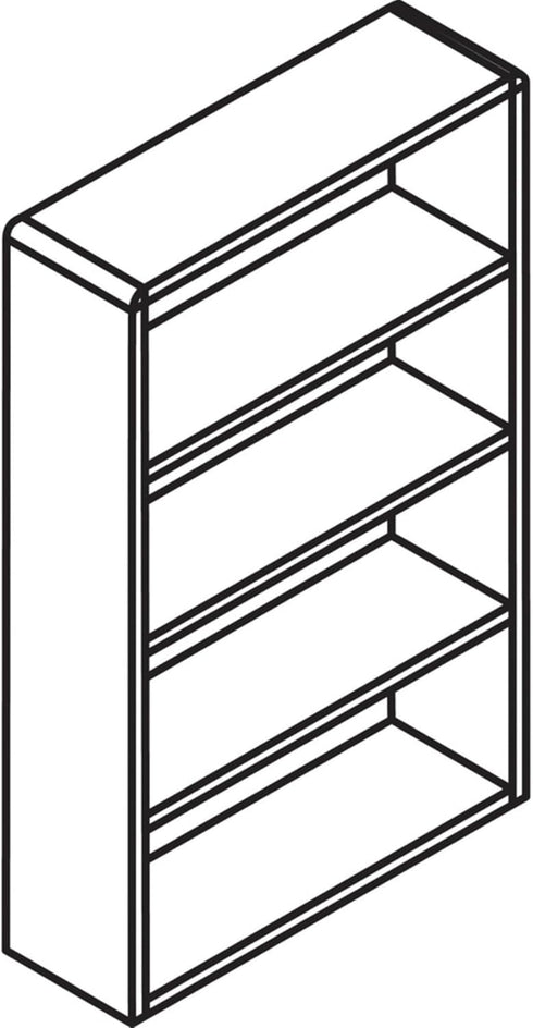 4-SHELF BOOKCASE, 36"X12"X48" - KITTITAS COUNTY ORDERS ONLY