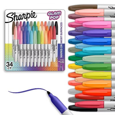 Sharpie Glam Pop Fine 36Pk
