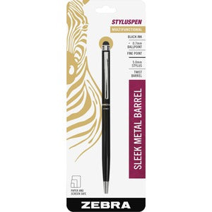BLACK STYLUS PEN SLEEK METAL