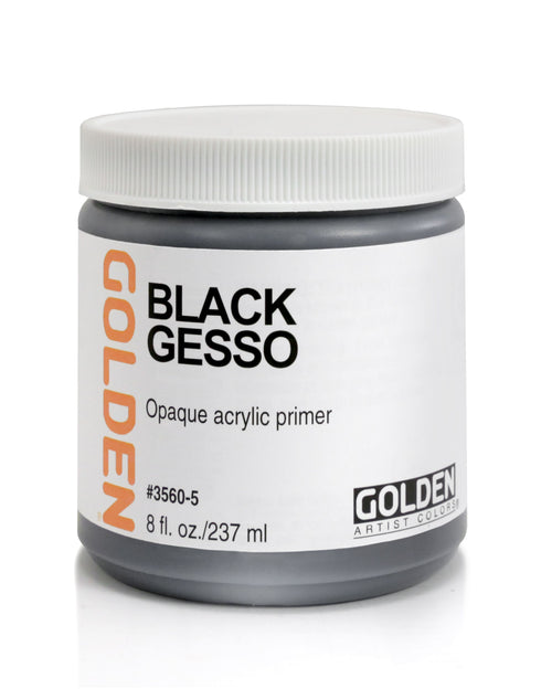 AGD GESSO BLACK 8OZ GOLDEN