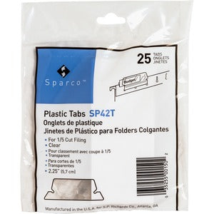 FILE PLASTIC TABS 2" WIDE