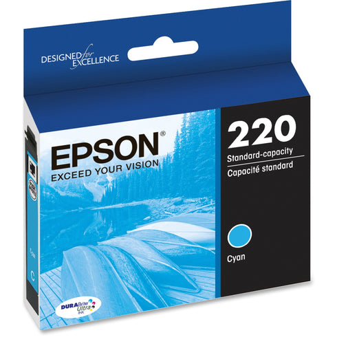 Epson DURABrite Ultra 220 Original Standard Yield Inkjet Ink Cartridge - Cyan
