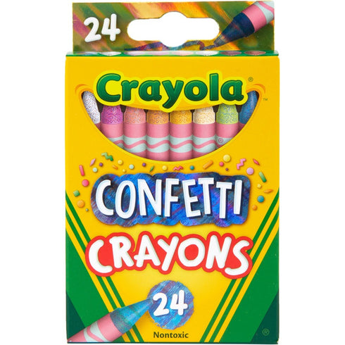Crayola Confetti Crayons - Set of 24