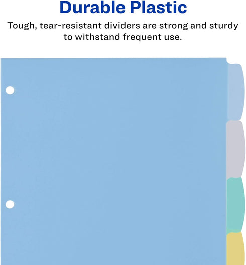 WRITE ON PLASTIC DIVIDERS