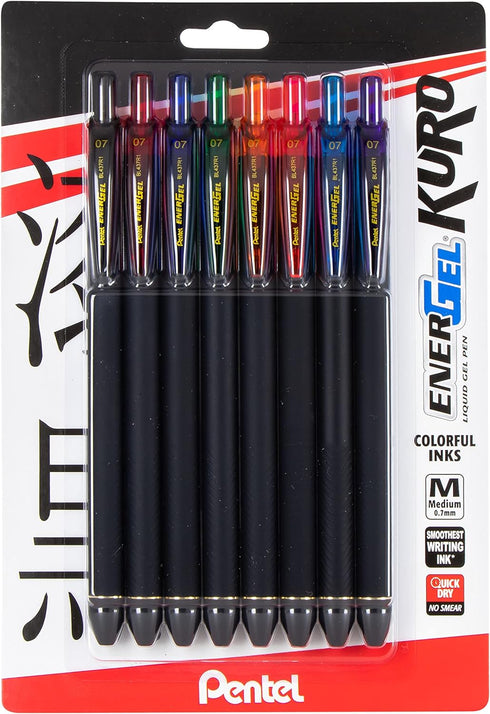 .7Mm Energel Kuro 8 Pack