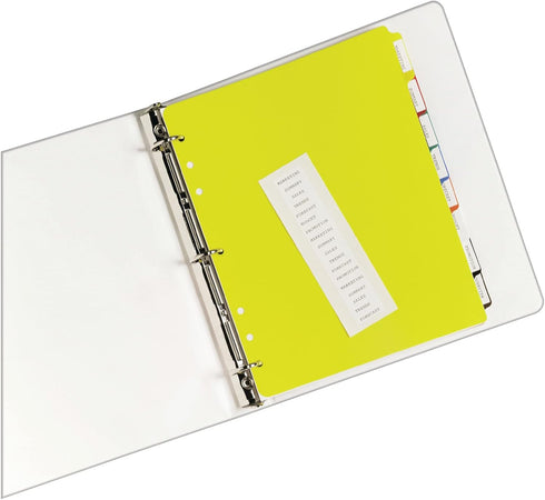 PLASTIC DIVIDERS 8 TABS