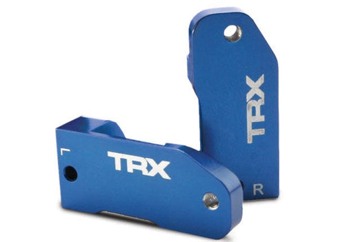 TRX-3632A TRAXXAS CASTER BLOCKS, 30-DEGREE, BLUE-ANODIZED