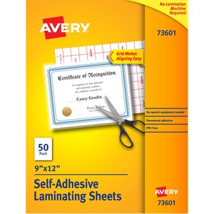 LAMINATION SHEETS, 9X12, 50 SHEETS/ BOX