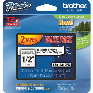 BROTHER LABEL TAPE 2 PACK