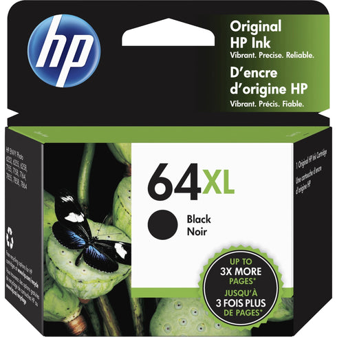 HP 64XL (N9J92AN) High Yield Inkjet Ink Cartridge - Black