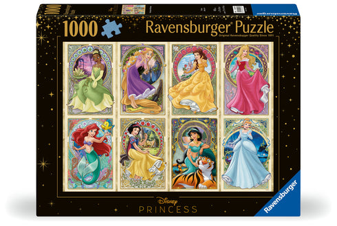 DISNEY ART NOUVEAU PRINCESSES 1000 PIECE JIGSAW PUZZLE - RAVENSBURGER