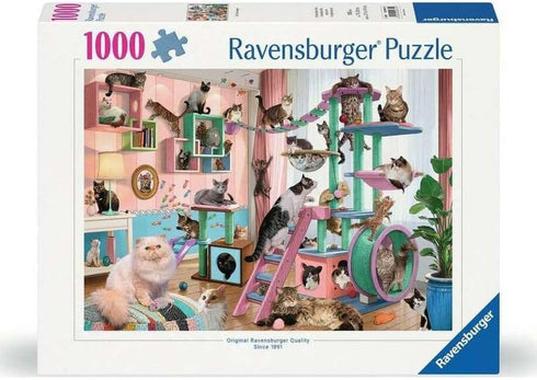 CAT TREE HEAVEN 1000 PIECE JIGSAW PUZZLE - RAVENSBURGER
