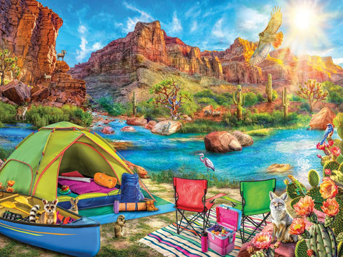 CANYON CAMPING 1500 PIECE JIGSAW PUZZLE - RAVENSBURGER