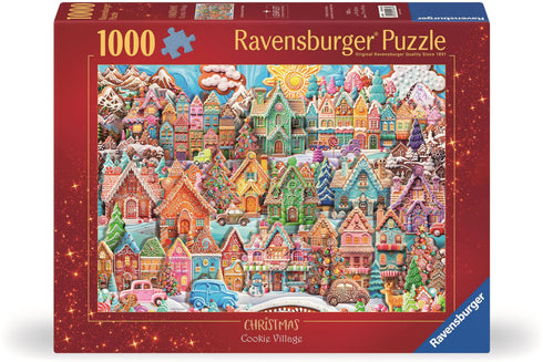 CHRISTMAS COOKIE VILLAGE 1000 PIECE JIGSAW PUZZLE - RAVENSBURGER