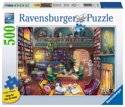 DREAM LIBRARY 500 PIECE LARGE FORMAT JIGSAW PUZZLE - RAVENSBURGER