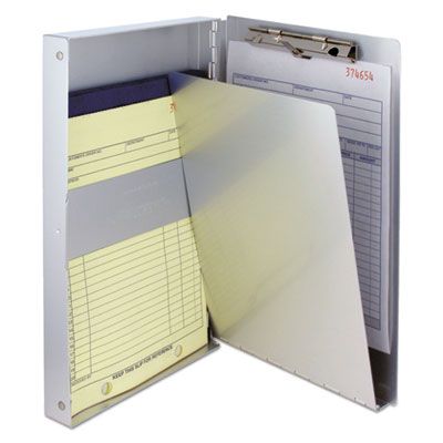 Saunders 10507 Snapak Aluminum Side-Open Forms Folder, 3/8" Clip, 5 2/3 x 9 1/2