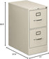 2 DRAWER HON FILE CABINET GY