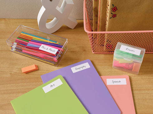 1X2.6 WHITE LASER LABELS