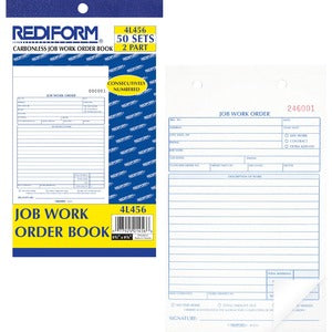 JOB WORK ORDER BOOK