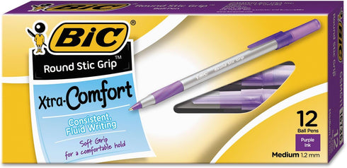 BIC GRIP STICK PURPLE MED