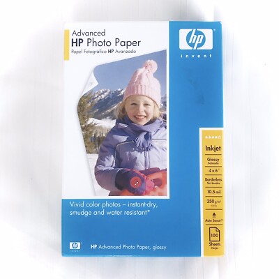 4X6 HP PHOTO PAPER ADVANCED