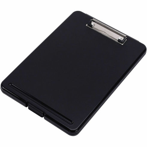 BUSINESS SOURCE 9 IN. X 13 IN. STORAGE CLIPBOARD, PLASTIC, LETTER, BLACK