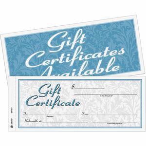 GIFT CERTIFICATES 25PK