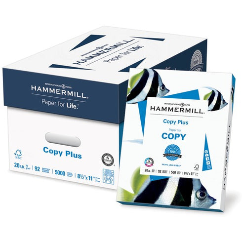 COPY PAPER REAM 8.5X11 WHITE 92BRIGHT HAMMERMILL