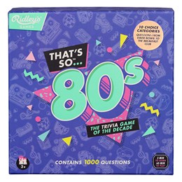 THAT'S SO 80'S QUIZ - RIDLEY'S GAMES
