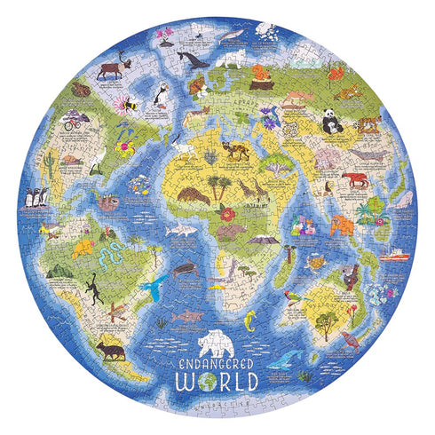 ENDANGERED WORLD 1000 PIECE JIGSAW PUZZLE - RIDLEY'S GAMES