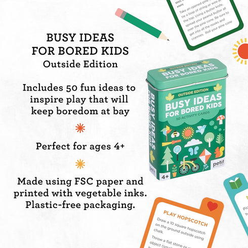 BUSY IDEAS FOR BORED KIDS: OUTDOOR EDITION - PETIT COLLAGE