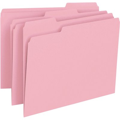 Pink File Folders 12643 (Box)