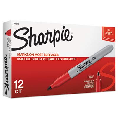 RED FINE SHARPIE MARKER