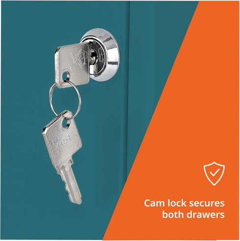 **2 DRAWER FILE CABINET TEAL - KITTITAS COUNTY ORDERS ONLY