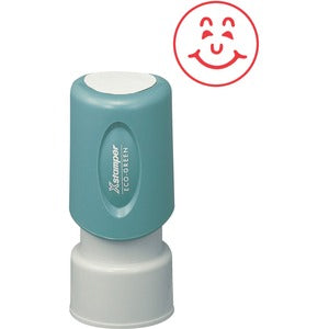 Smiley Face Stamp Red