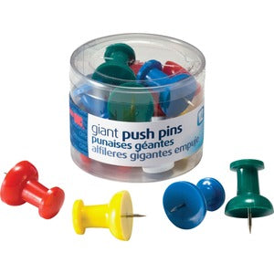 GIANT PUSH PINS ASSORTED