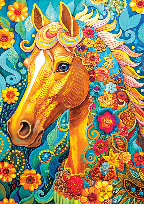 BLOOMING MANE 1000 PIECE JIGSAW PUZZLE - ENJOY