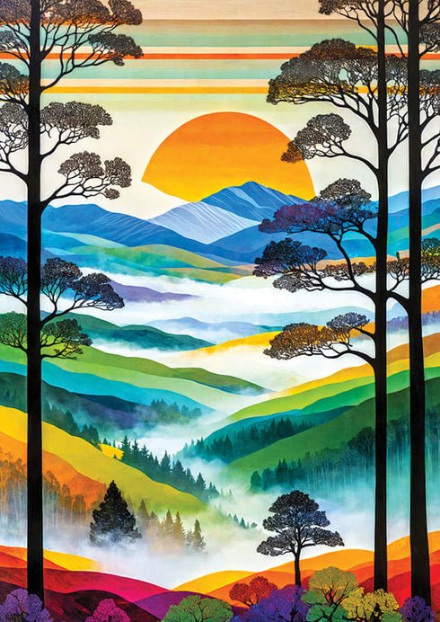 HILLTOPS BREEZE 1000 PIECE JIGSAW PUZZLE - ENJOY