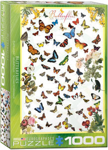 BUTTERFLIES 1000 PIECE PUZZLE -EUROGRAPHICS