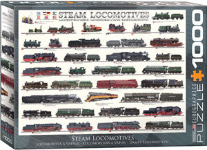 STEAM LOCOMOTIVES 1000 PIECE PUZZLE