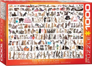 THE WORLD OF CATS 1000 PC PUZZLE - EUROGRAPHICS