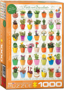 CACTI AND SUCCULENTS 1000 PC PUZZLE - EUROGRAPHICS