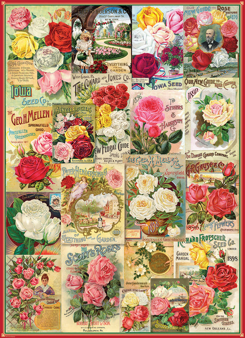 EUROGRAPHICS ROSES SEED CATALOGUE 1000 PIECE PUZZLE