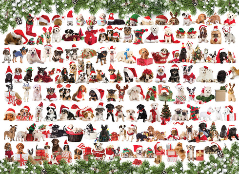 EUROGRAPHICS HOLIDAY DOGS 1000 PIECE PUZZLE