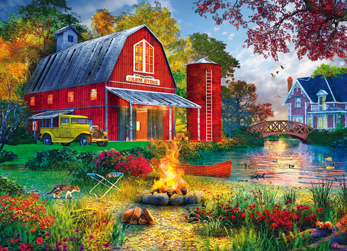 EUROGRAPHICS OLD MACDONALD'S FARM STORE 1000 PIECE JIGSAW PUZZLE - DAVISON. DOMI